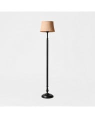 Vintage Arc Fabric Floor Lamp with Round Side Table HL4463