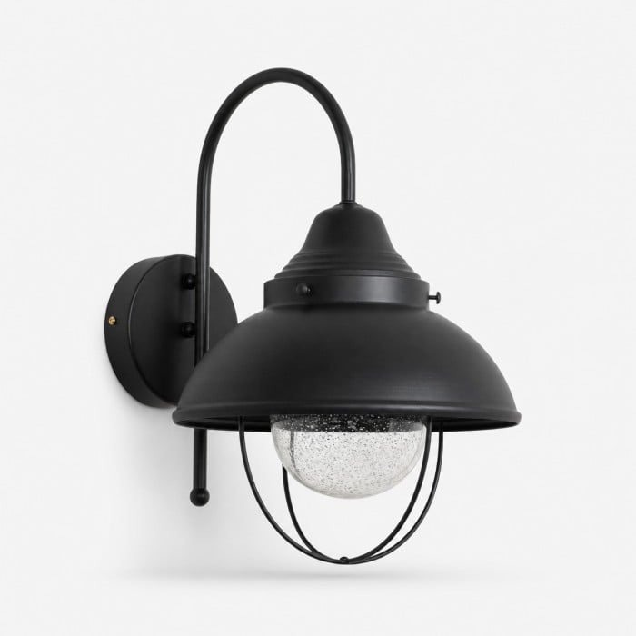 Vintage Black Seeded Glass Wall Lamp HL4305