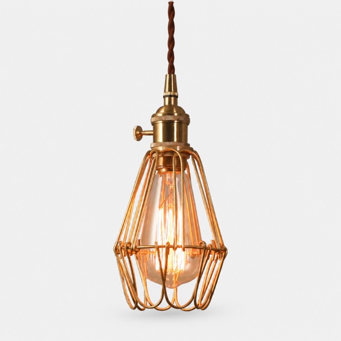 Suspension vintage en laiton HL4484