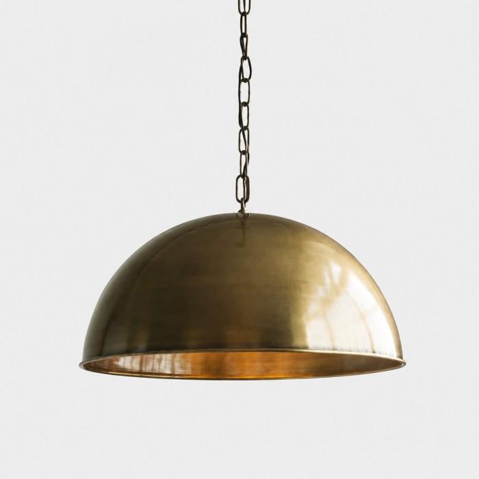 Suspension vintage en laiton avec dôme HL4531
