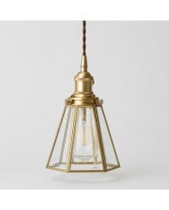 Lustre suspendu HL4605 à 3 lumières, en bois rustique vieilli et finition rouille