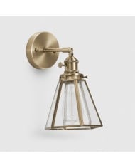 Vintage Brass Adjustable Wall Sconce with Cone and Bell Shade Options HL4276