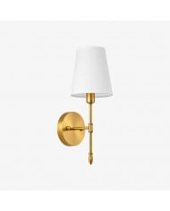 Vintage Brass Glass Wall Sconce HL4390