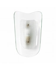 Aplique de pared francés vintage de cristal opalino HL4281