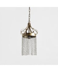 Suspension en tissu floral à volants HL4481