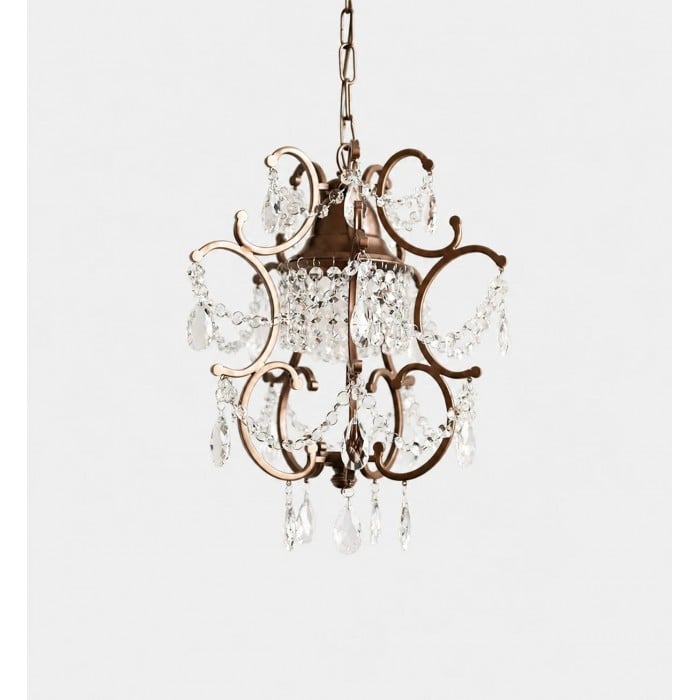 Suspension lanterne en cristal vintage HL4203
