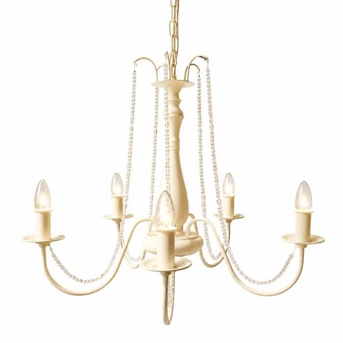 Vintage French Crystal Candle Chandelier HL4418