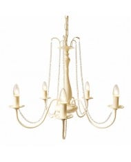 Nordic Three-Light White Glass Chandelier HL4239