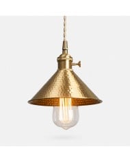 Hanglamp met patchworkstof en pompons HL4440