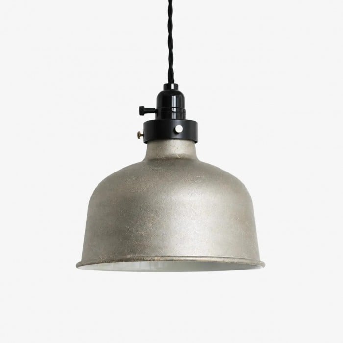 Vintage industriële hanglamp van verweerd metaal HL4260