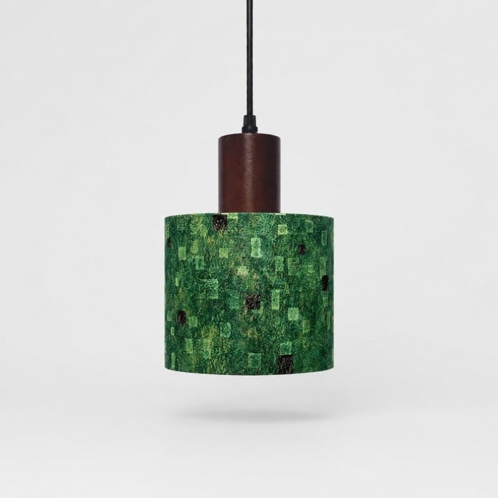 Vintage Patterned Fabric Drum Pendant Light HL4480