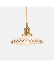 Hand-Stitched Linen Pendant Light HL4530