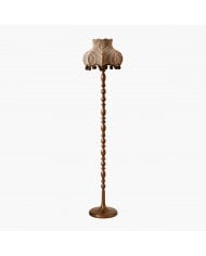 Handwoven Rattan Shade Floor Lamp for Bedroom and Living Room HL4453