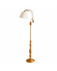 Liberty Fabric Tripod Floor Lamp with Solid Wood Frame HL4447