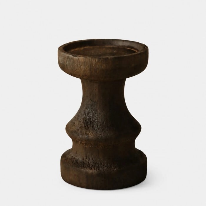 Wabi-Sabi massief houten kaarsenstandaards HL4603