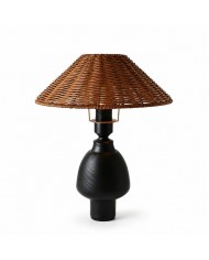 Tafellamp met geweven geometrische kap HL4321