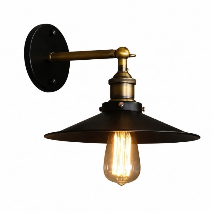 Waterdichte vintage industriële buitenwandlamp HL4340