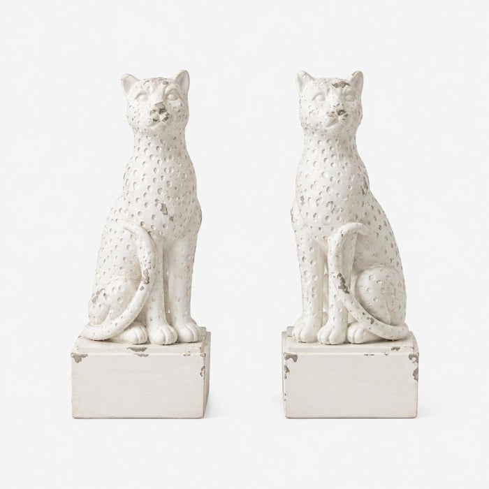 Witte hars dierenboekensteunen HL4585