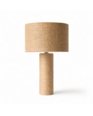 Tafellamp met geweven geometrische kap HL4321