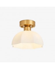 Memphis röd glas LED-taklampa i infälld design HL4377