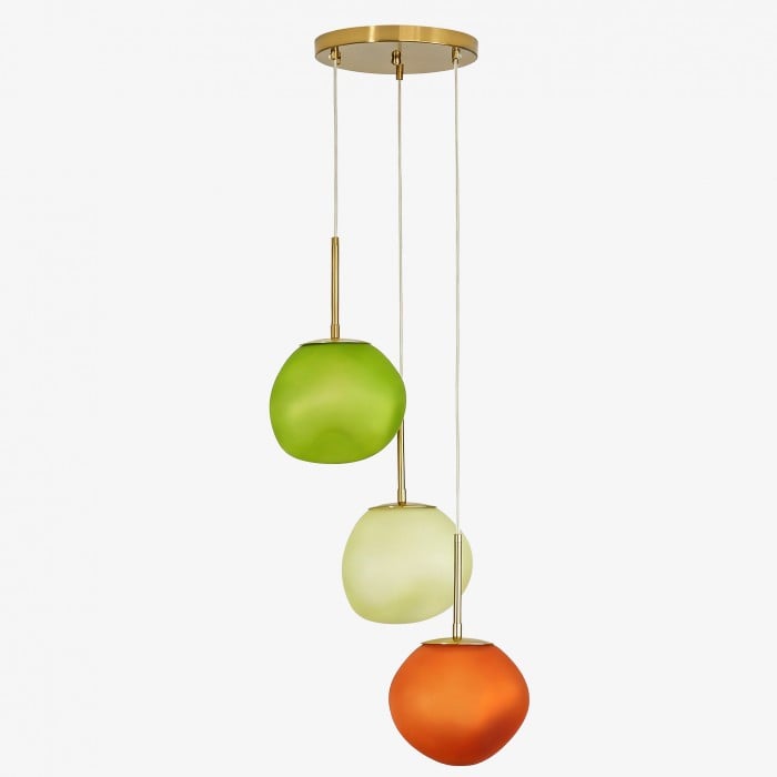 Hanglamp van opaalglas met meerdere tinten - Cluster hanglamp HL1780