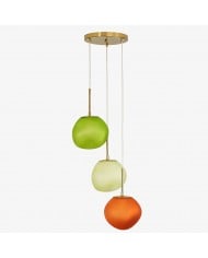 Eloise Vintage Glazen Kroonluchter - Melkglas Home Accent HL1651