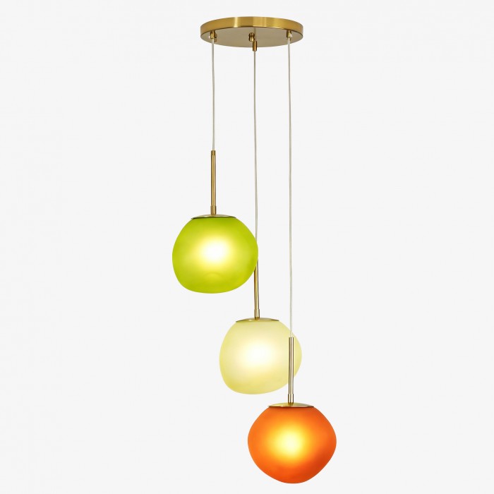 Hanglamp van opaalglas met meerdere tinten - Cluster hanglamp HL1780