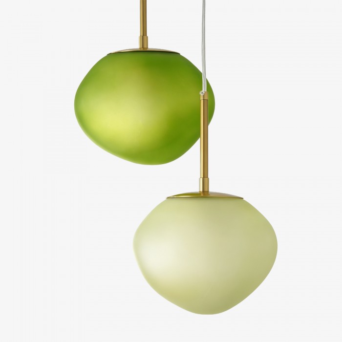 Hanglamp van opaalglas met meerdere tinten - Cluster hanglamp HL1780