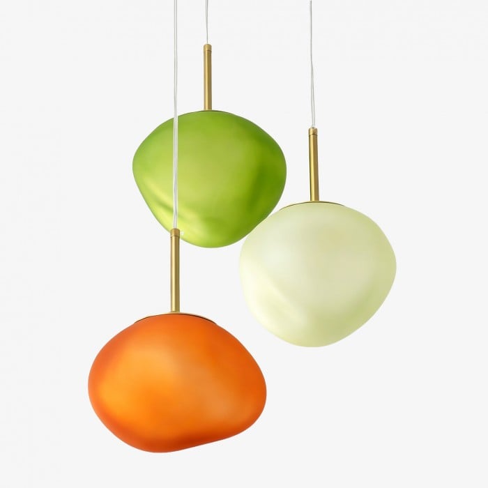 Hanglamp van opaalglas met meerdere tinten - Cluster hanglamp HL1780