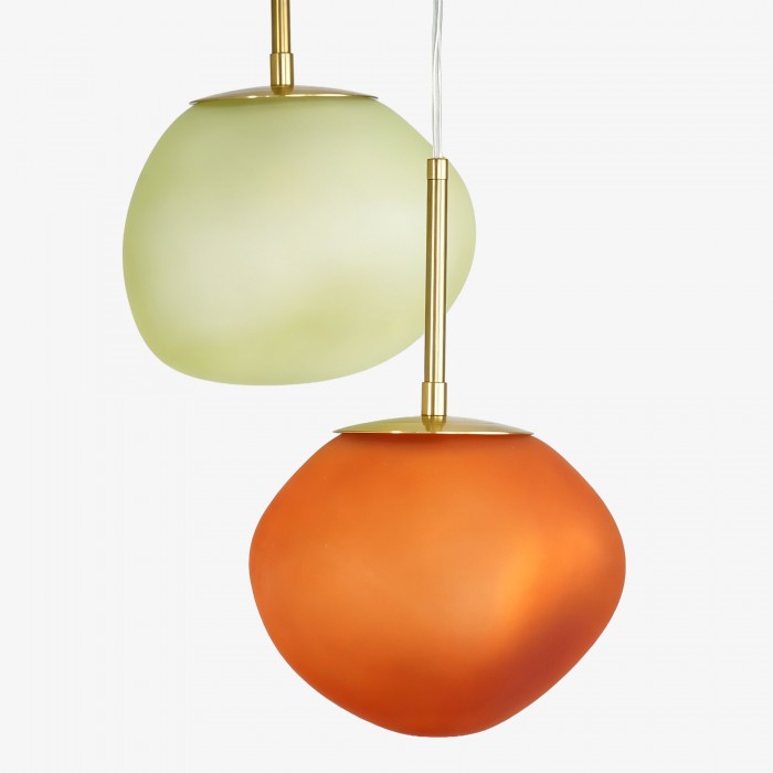 Hanglamp van opaalglas met meerdere tinten - Cluster hanglamp HL1780