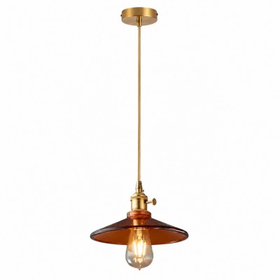 Matsal Retro Konstnärlig Glas Pendellampa HL58