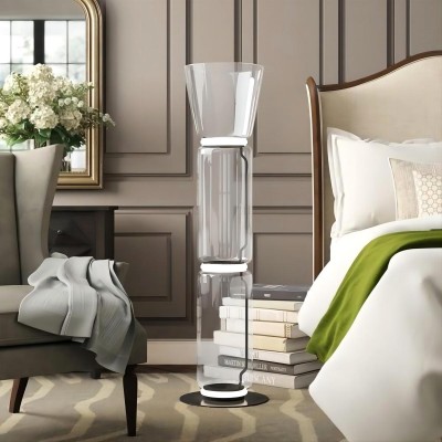 Noctambule Cylinder Transparent golvlampa med flera lager Noctambule Cylinder Transparent golvlampa med flera lager