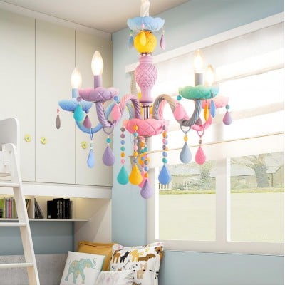 Macaron Kroonluchter Voor de Babykamer Macaron Kroonluchter Voor de Babykamer