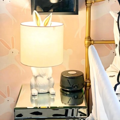 kanin bordslampa