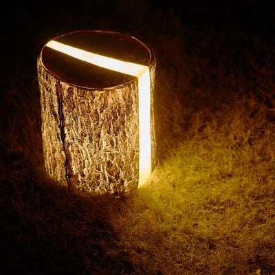 Cracked stump lamp Cracked stump lamp