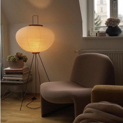 Akari ljusskulpturer i japansk stil Papperslampa Akari ljusskulpturer i japansk stil Papperslampa