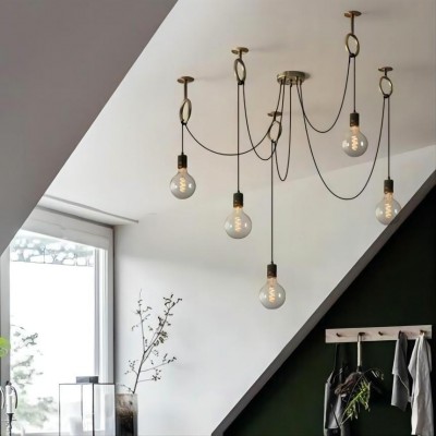 lampadario industriale ragno