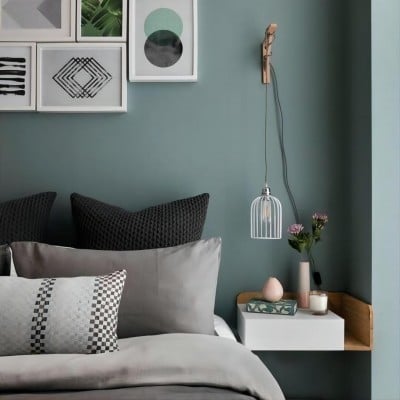 Minimalistyczna lampa ścienna z drewnianą klatką HL56 Minimalistyczna lampa ścienna z drewnianą klatką HL56
