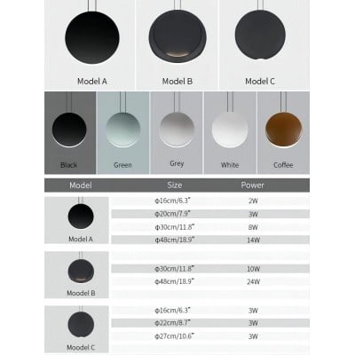 Lampada a sospensione a dischi multipli Cosmos