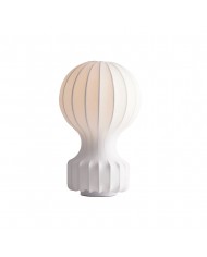 Nelson vit bordslampa med bubbellampskärm Nelson vit bordslampa med bubbellampskärm