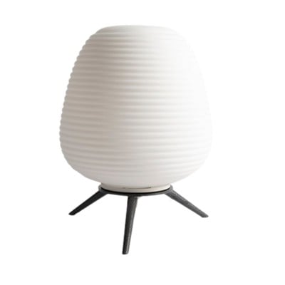 Lámpara de mesa con trípode blanca Rituals para dormitorio Lámpara de mesa con trípode blanca Rituals para dormitorio