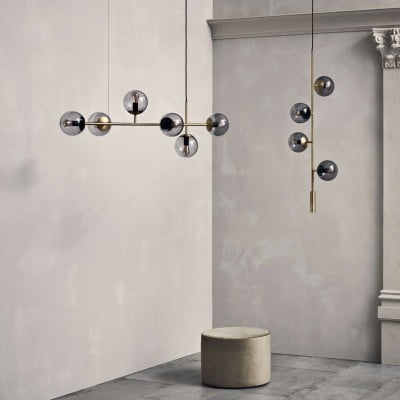 Orb moderne glazen bol hanglamp voor woonkamer Orb moderne glazen bol hanglamp voor woonkamer