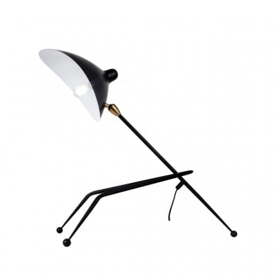 Lámpara de escritorio con trípode de metal negro Duckbill Lámpara de escritorio con trípode de metal negro Duckbill