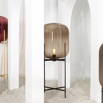 Tonat glas Oda liten bordslampa Tonat glas Oda liten bordslampa