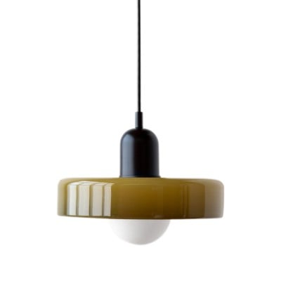 Morandi Glass Disc Orb Pendant Lamp Morandi Glass Disc Orb Pendant Lamp
