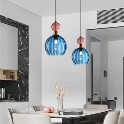Macaron Glaskugel Pendelleuchte Schlafzimmer HL69 Macaron Glaskugel Pendelleuchte Schlafzimmer HL69
