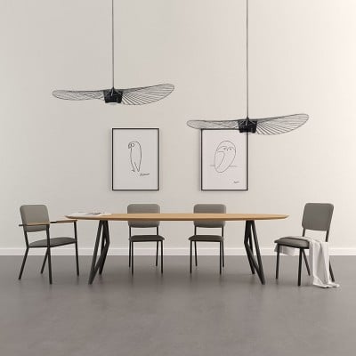 Industrial Design Straw Hat Pendant Lamp HL112 Industrial Design Straw Hat Pendant Lamp HL112