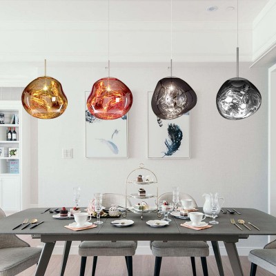Dynamic Surface Acrylic Orb Suspension Lamp