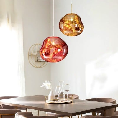 Glas Dynamic Surface Hängande Lampa Glas Dynamic Surface Hängande Lampa