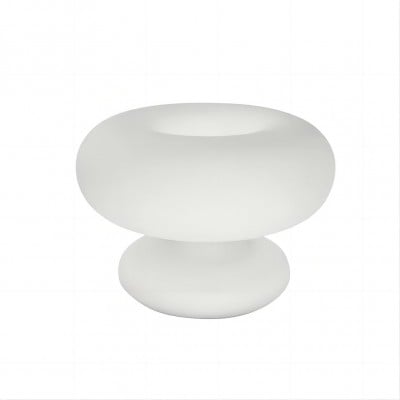 White Glass Mushroom Donut Bauhaus Table Lamp HL102 White Glass Mushroom Donut Bauhaus Table Lamp HL102